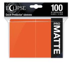 Pro Matte Eclipse (Ultra Pro) - Standard Sleeves - 100ct - Pumpkin Orange